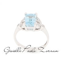Ring Zorzan Gioielli Woman in White Gold Acquamarina 1.971 Ct PZAN2501 - PZAN2501